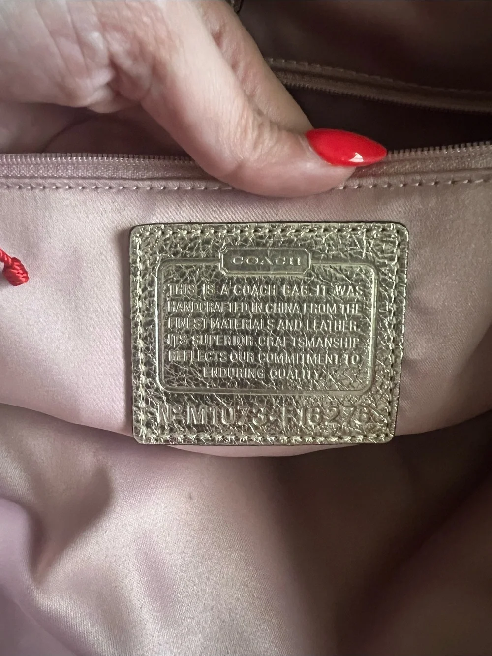 Coach Beige Signature Tote with Yellow Floral Appliqués